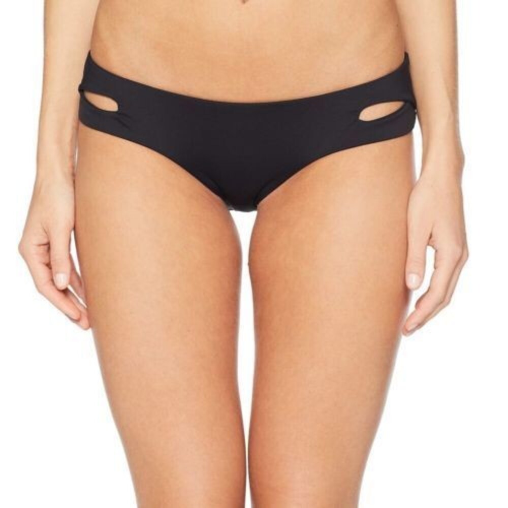 BECCA Rebecca Virtue Women's Color Code cut Out Hipster Bottom sz XS Black